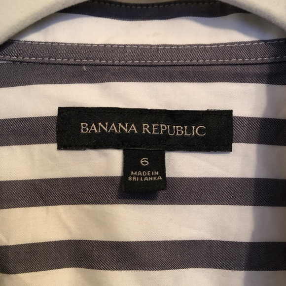 Banana Republic Striped Button-Down w/Open Sleeves - Picture 2 of 5